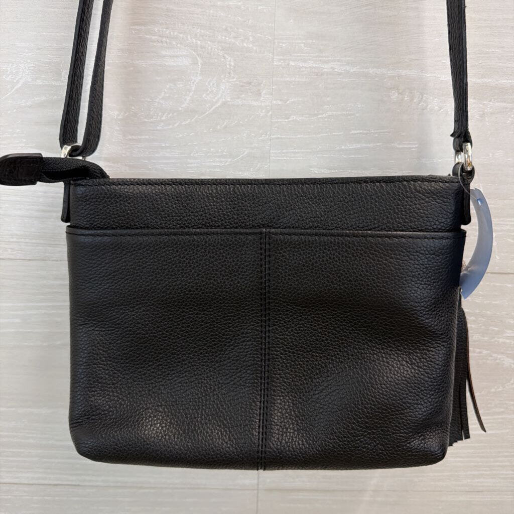 Brighton Black Leather Ferrara City Organizer Crossbody Purse