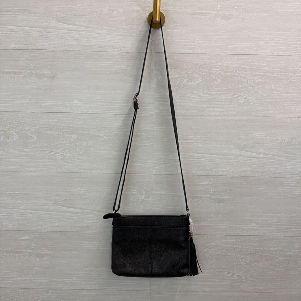 Brighton Black Leather Ferrara City Organizer Crossbody Purse