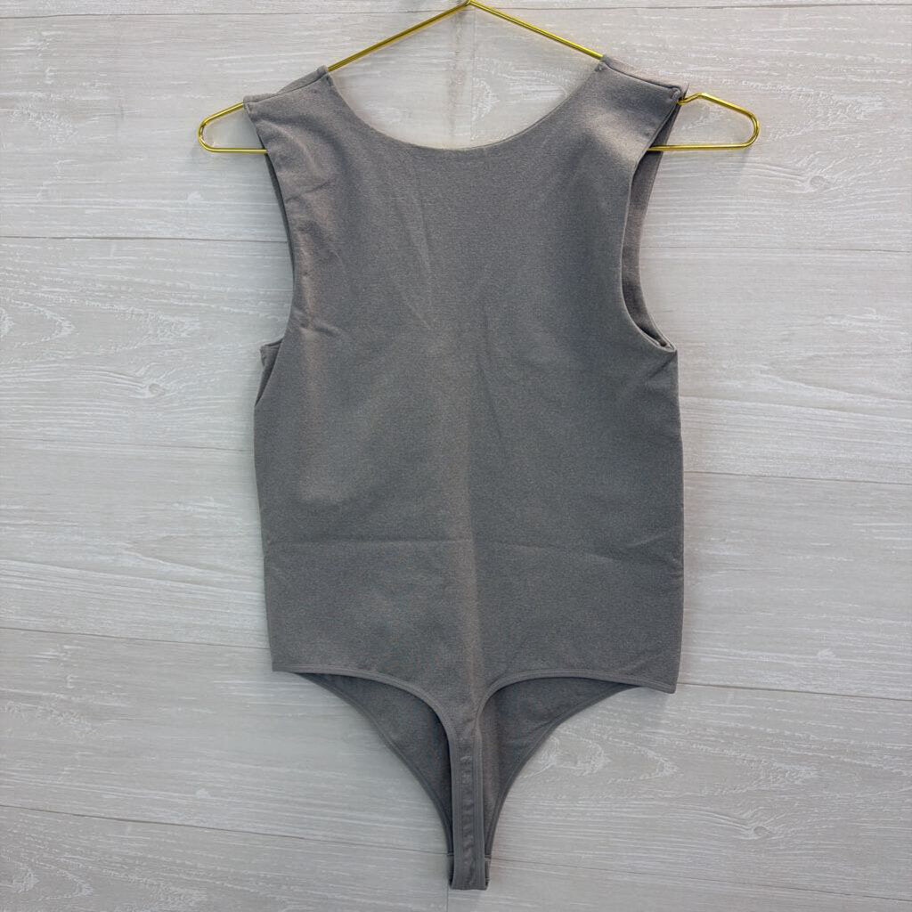 Aura Grey Tank Bodysuit L/XL