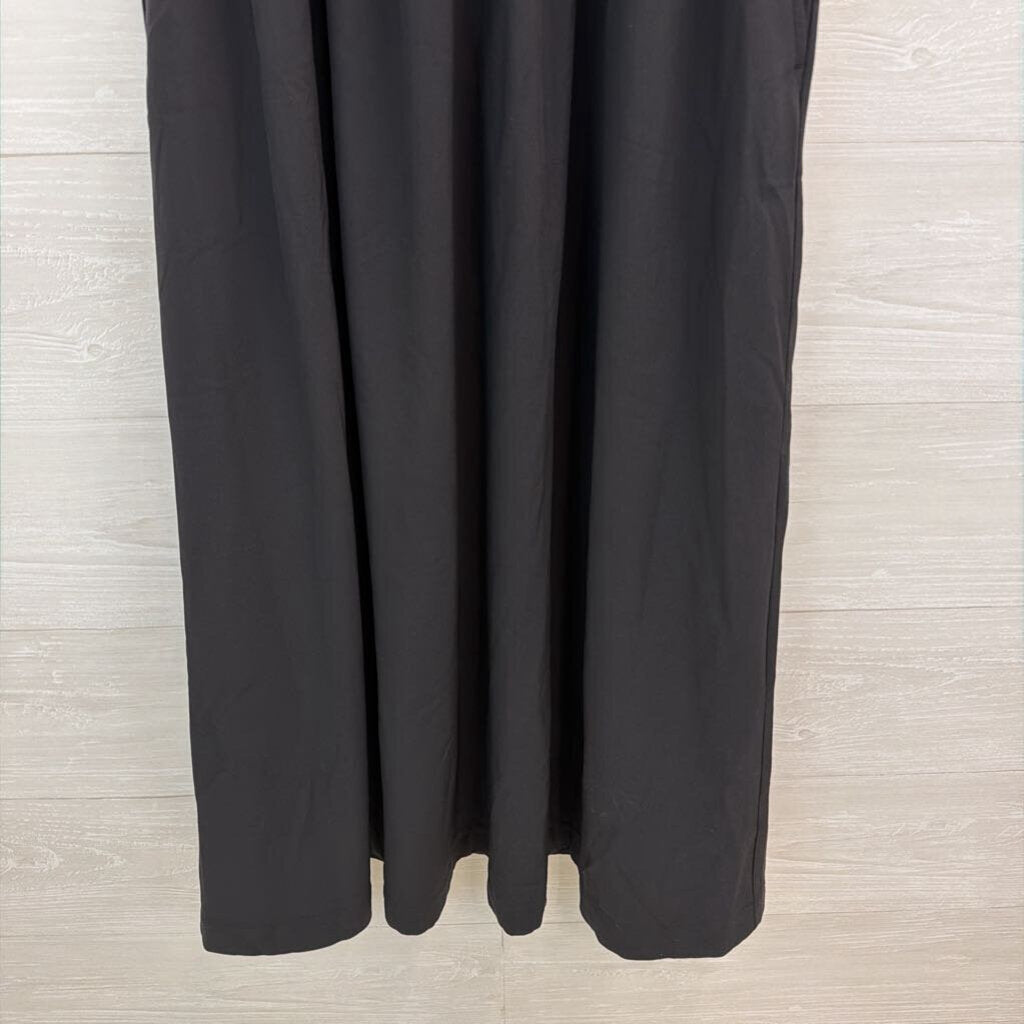 Lou and Grey Black Cinch Waist Tank Midi Dress Medium