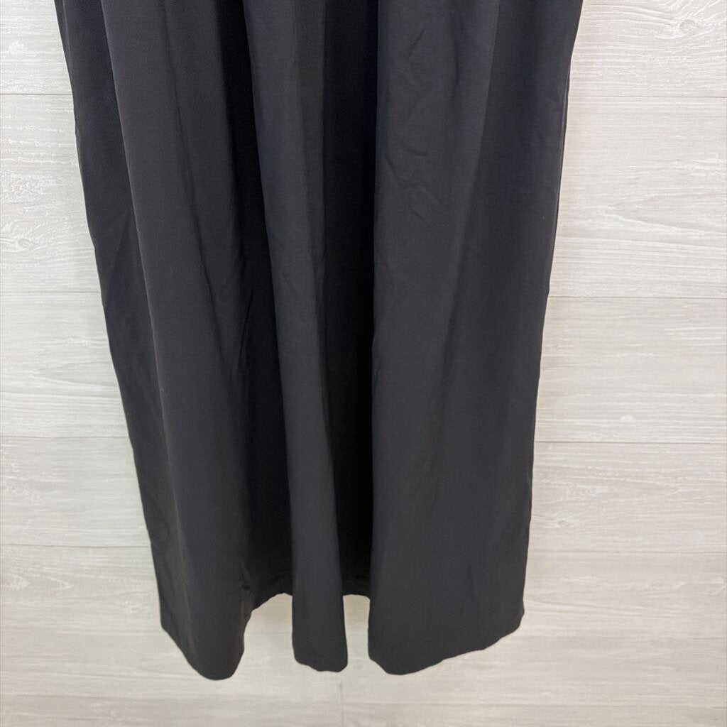 Lou and Grey Black Cinch Waist Tank Midi Dress Medium