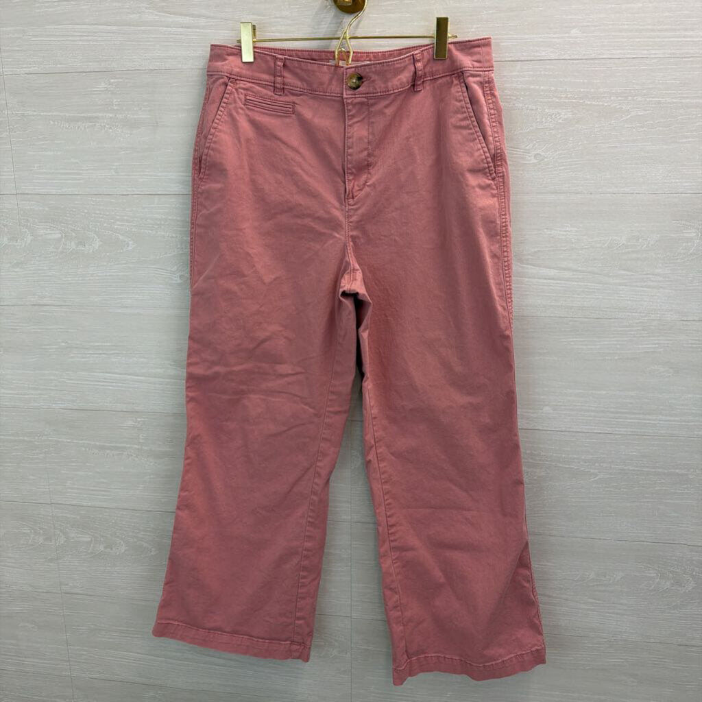 Loft Pink The Monroe Wide Leg Pants 10 Petite