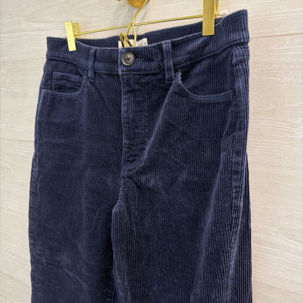 Loft Blue Corduroy Wide Leg Pants 10 Petite