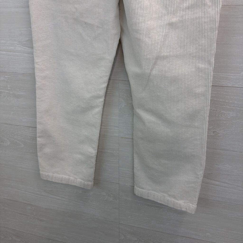 Loft Cream Corduroy Wide Leg Pants 10 Petite