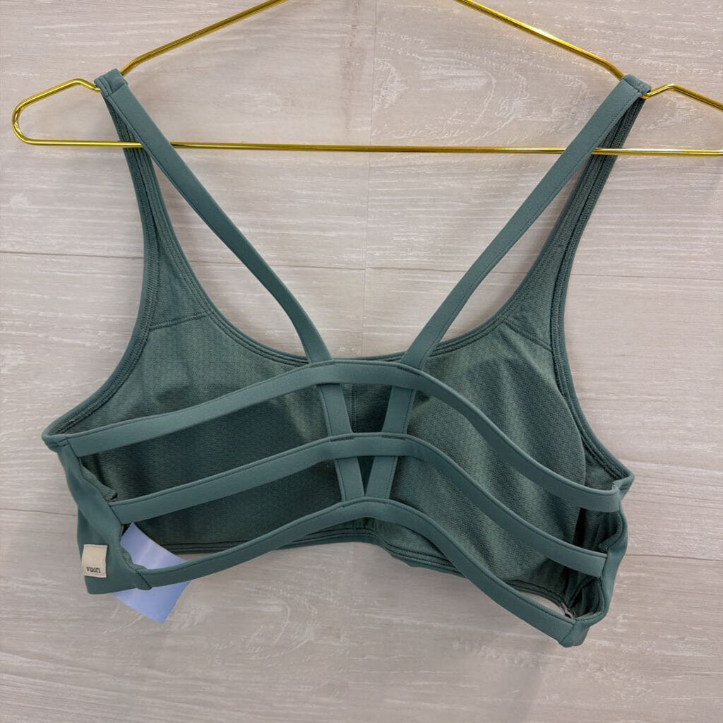 Vuori Blue Strappy Back Sports Bra Medium