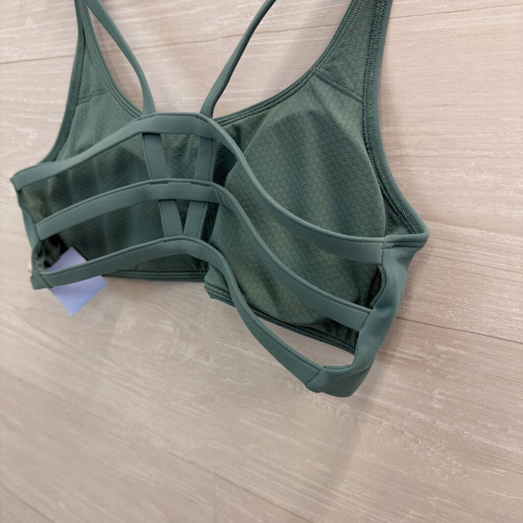 Vuori Blue Strappy Back Sports Bra Medium