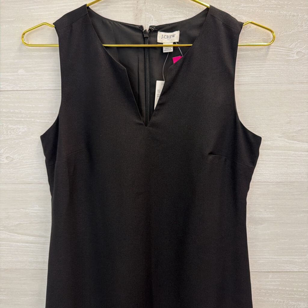 J Crew Black Sleeveless Shift Dress 0