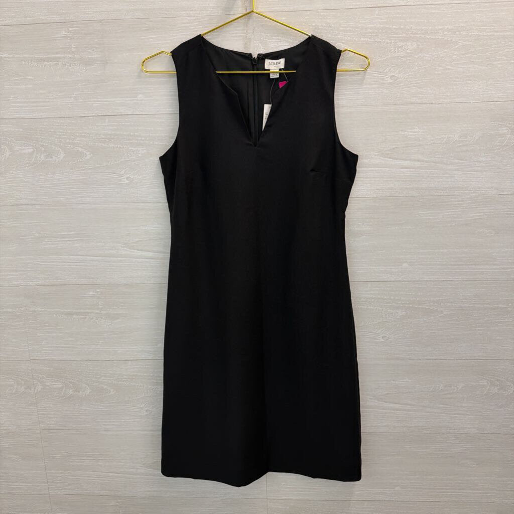 J Crew Black Sleeveless Shift Dress 0