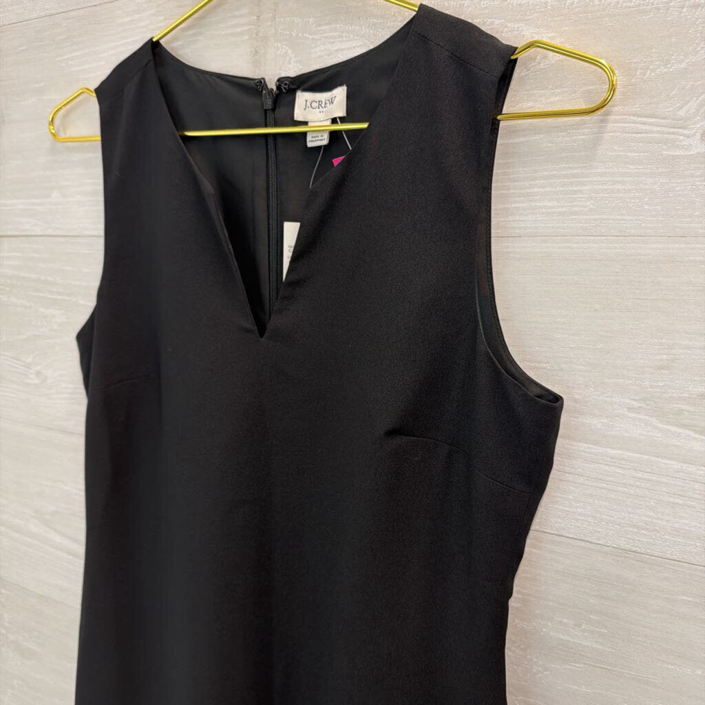 J Crew Black Sleeveless Shift Dress 0