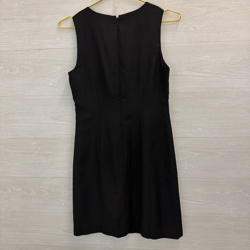 J Crew Black Sleeveless Shift Dress 0