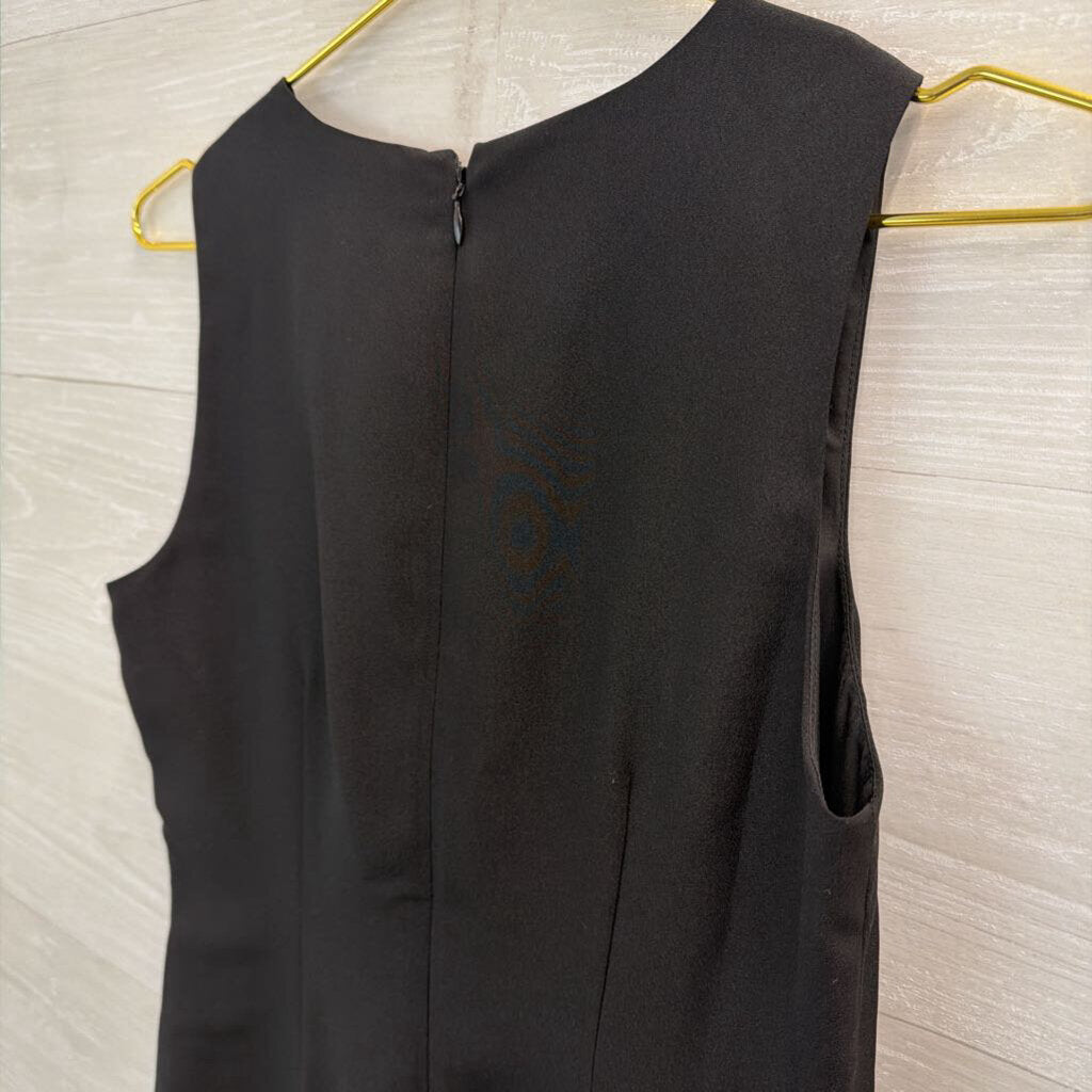J Crew Black Sleeveless Shift Dress 0
