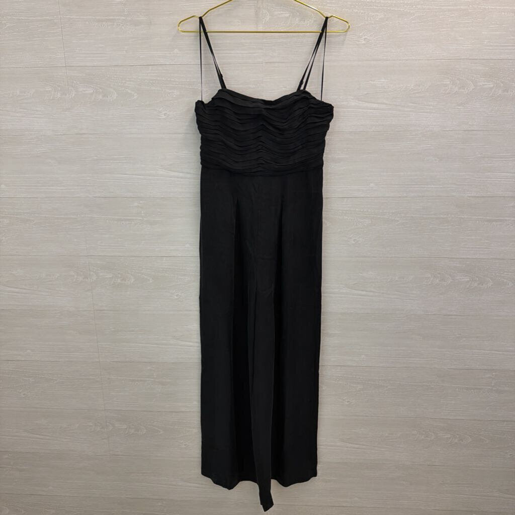 Madewell Black Pleated Top Wide Leg Jumpsuit 2