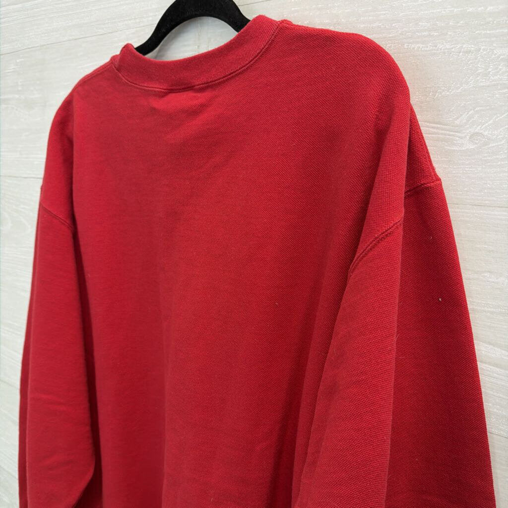 Rugged Sweats Red 'Great Smoky Mountains' Pullover Large