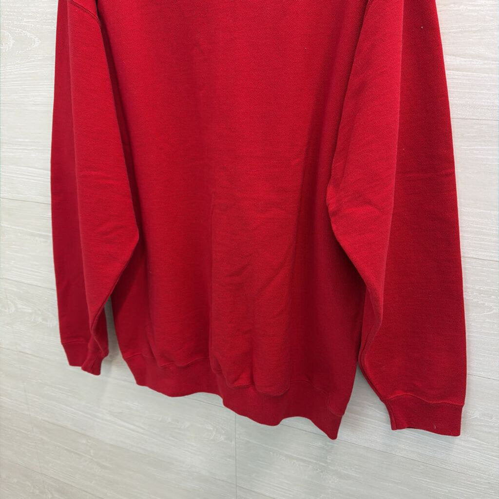 Rugged Sweats Red 'Great Smoky Mountains' Pullover Large