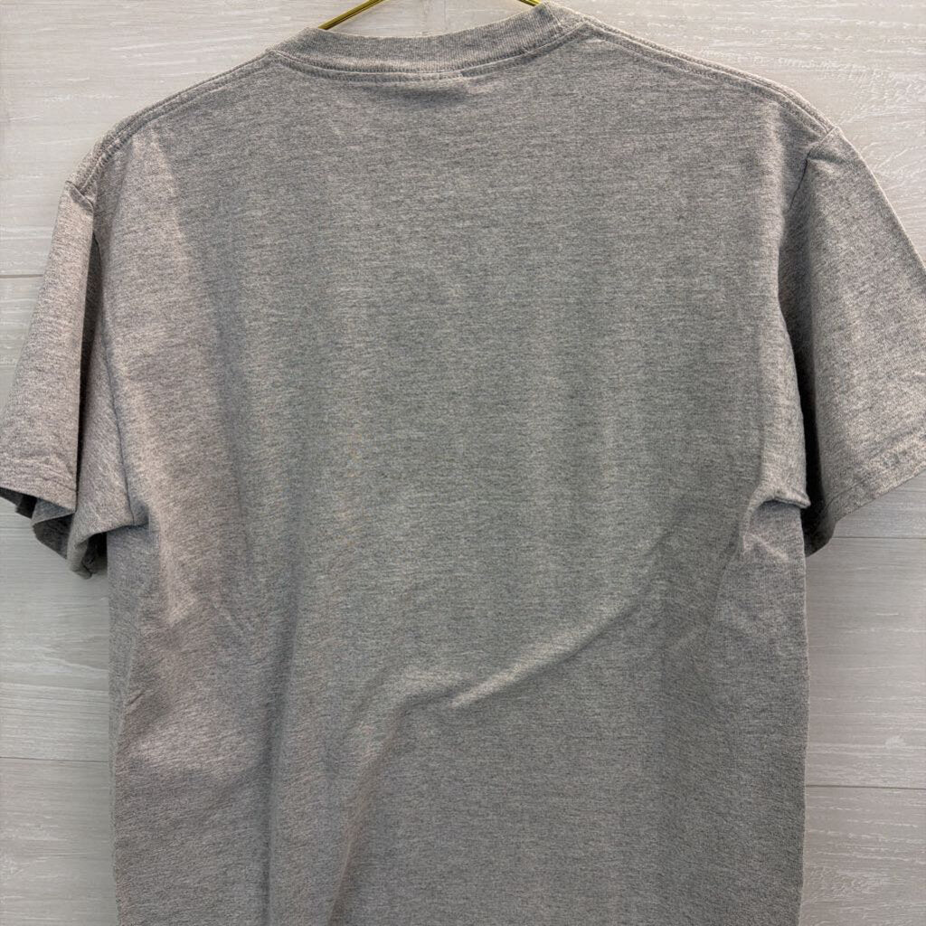 AS Sports Grey/ Pink Virginia Tech Hokies Short Sleeve Graphic Tee Medium