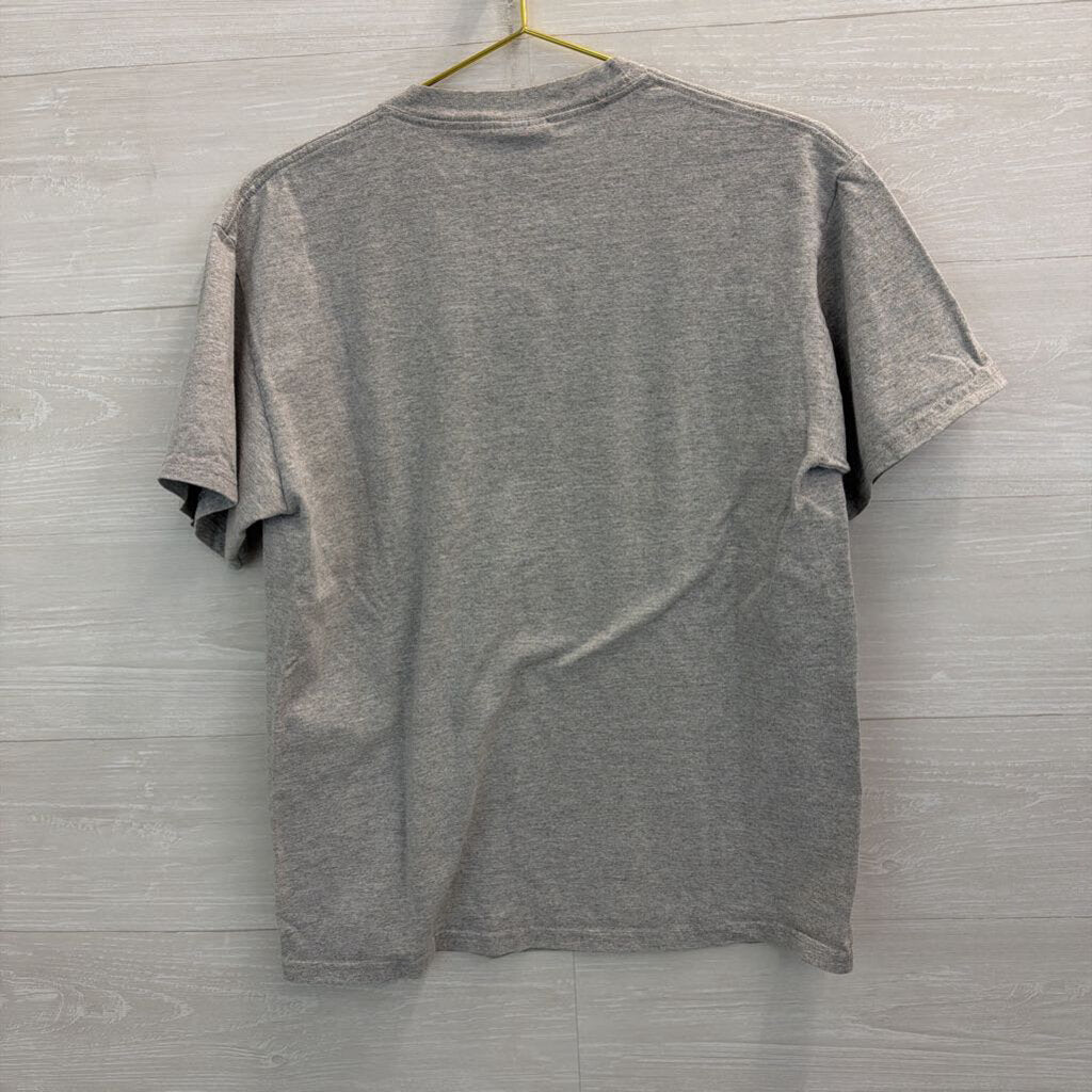 AS Sports Grey/ Pink Virginia Tech Hokies Short Sleeve Graphic Tee Medium