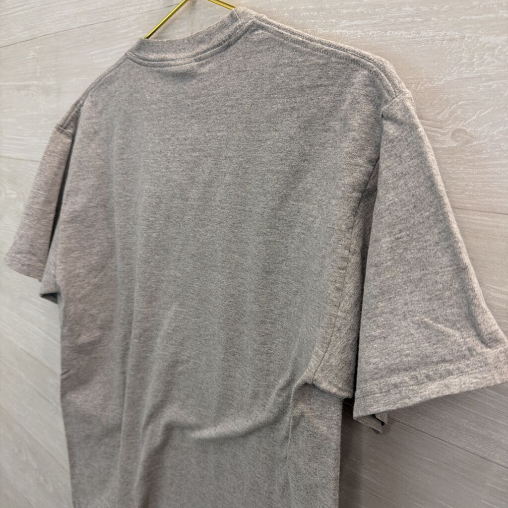 AS Sports Grey/ Pink Virginia Tech Hokies Short Sleeve Graphic Tee Medium