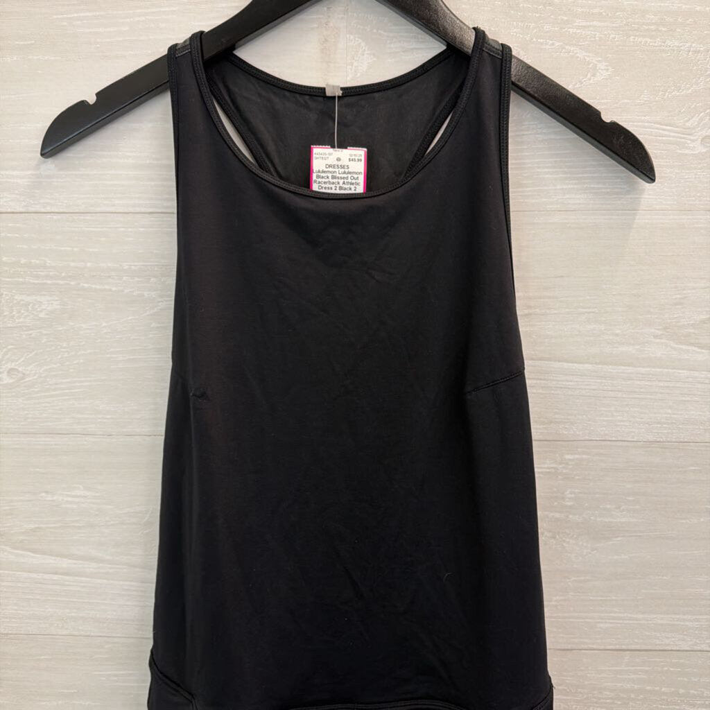 Lululemon Black Blissed Out Racerback Athletic Dress 2