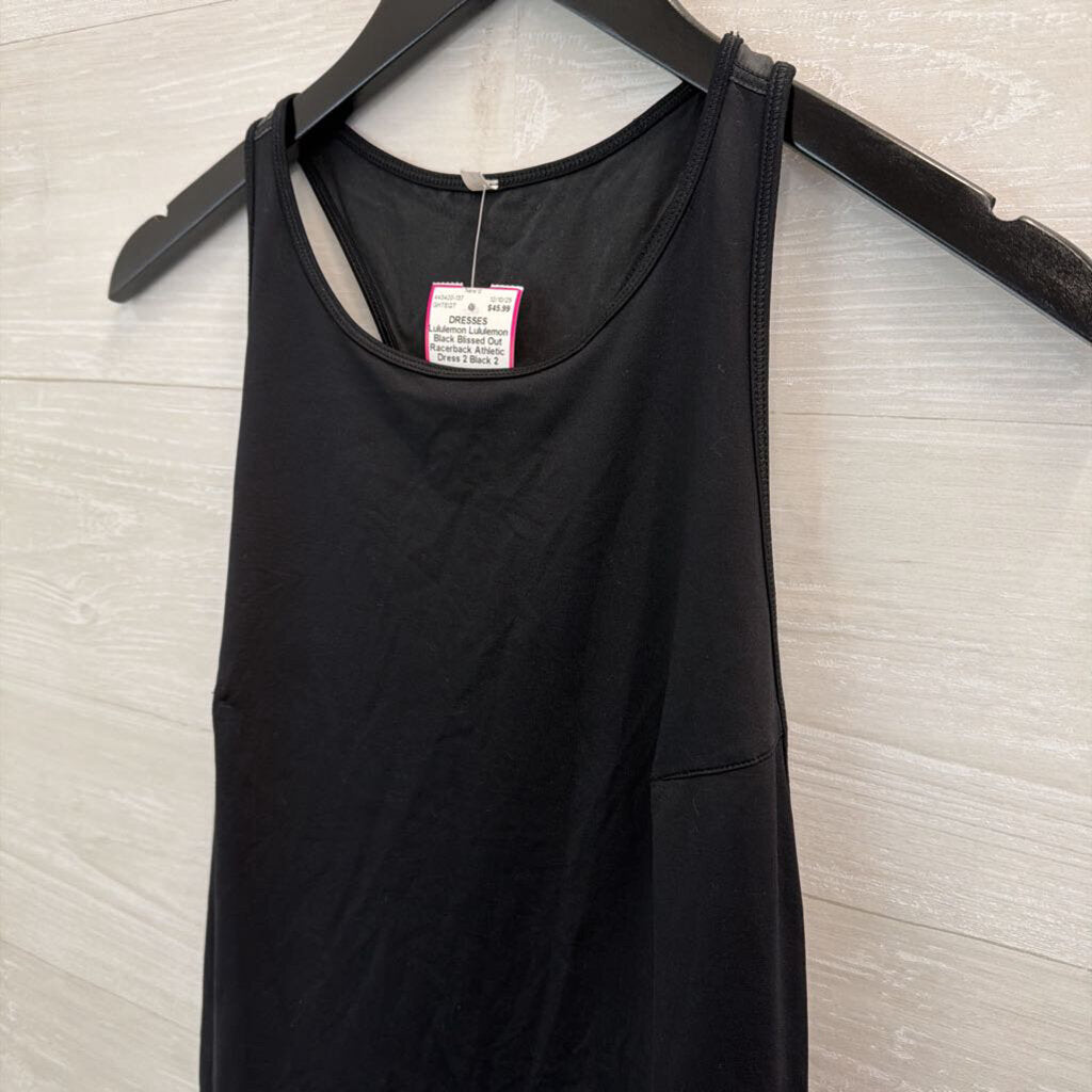 Lululemon Black Blissed Out Racerback Athletic Dress 2