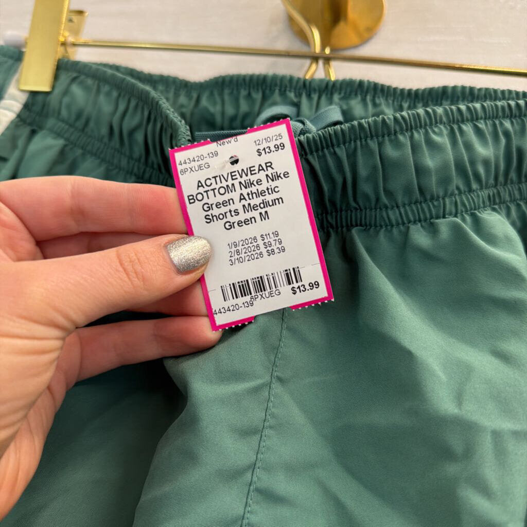 Nike Green Athletic Shorts Medium