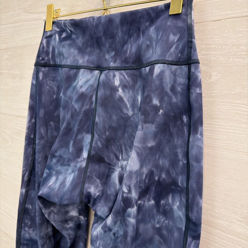 GymShark Blue Tie Dye Print Leggings Large