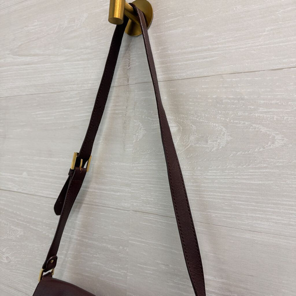 Etienne Aigner Burgundy Leather Shoulder Purse