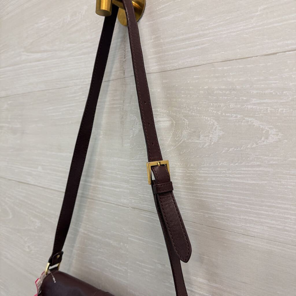 Etienne Aigner Burgundy Leather Shoulder Purse