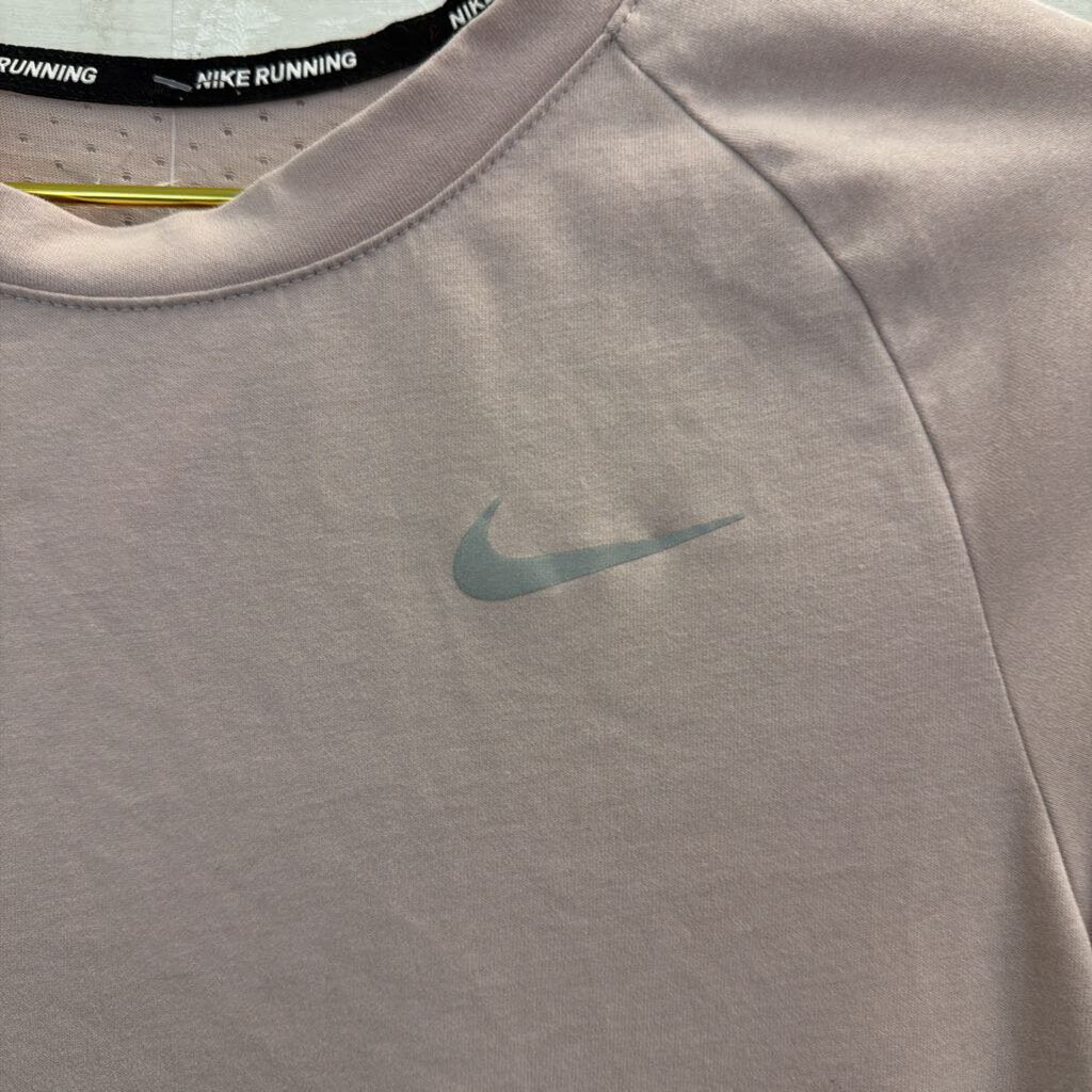 Nike Purple Short Sleeve Running Athletic Top Extra Small