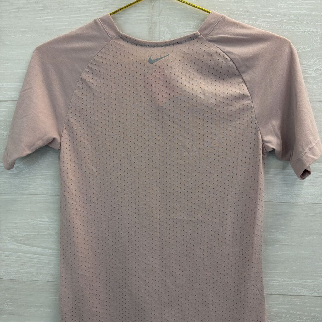 Nike Purple Short Sleeve Running Athletic Top Extra Small