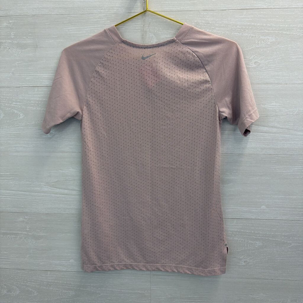 Nike Purple Short Sleeve Running Athletic Top Extra Small