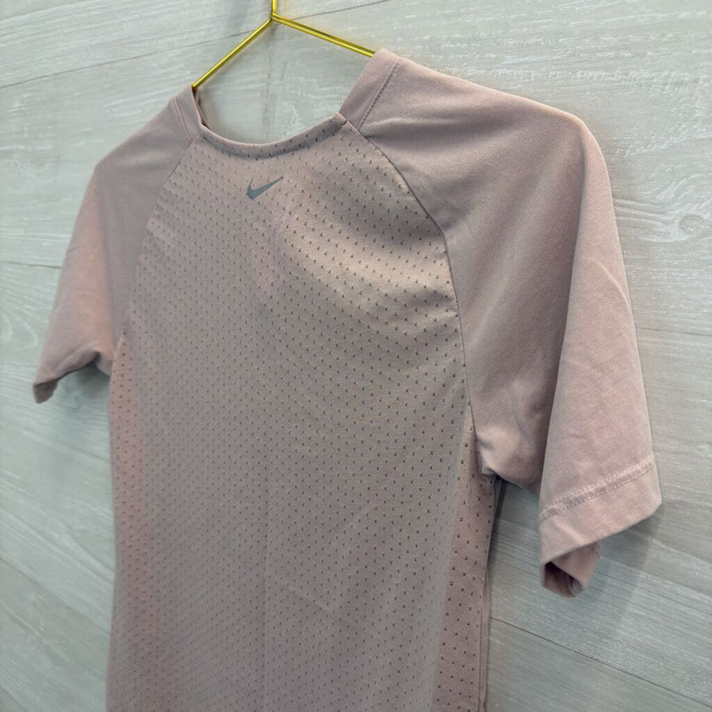 Nike Purple Short Sleeve Running Athletic Top Extra Small