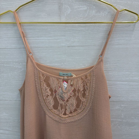 Kimchi Blue Blush Pink Lace Detail Tank Top Small