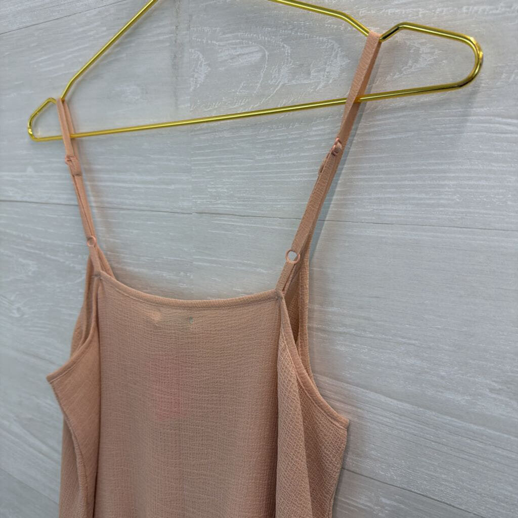 Kimchi Blue Blush Pink Lace Detail Tank Top Small