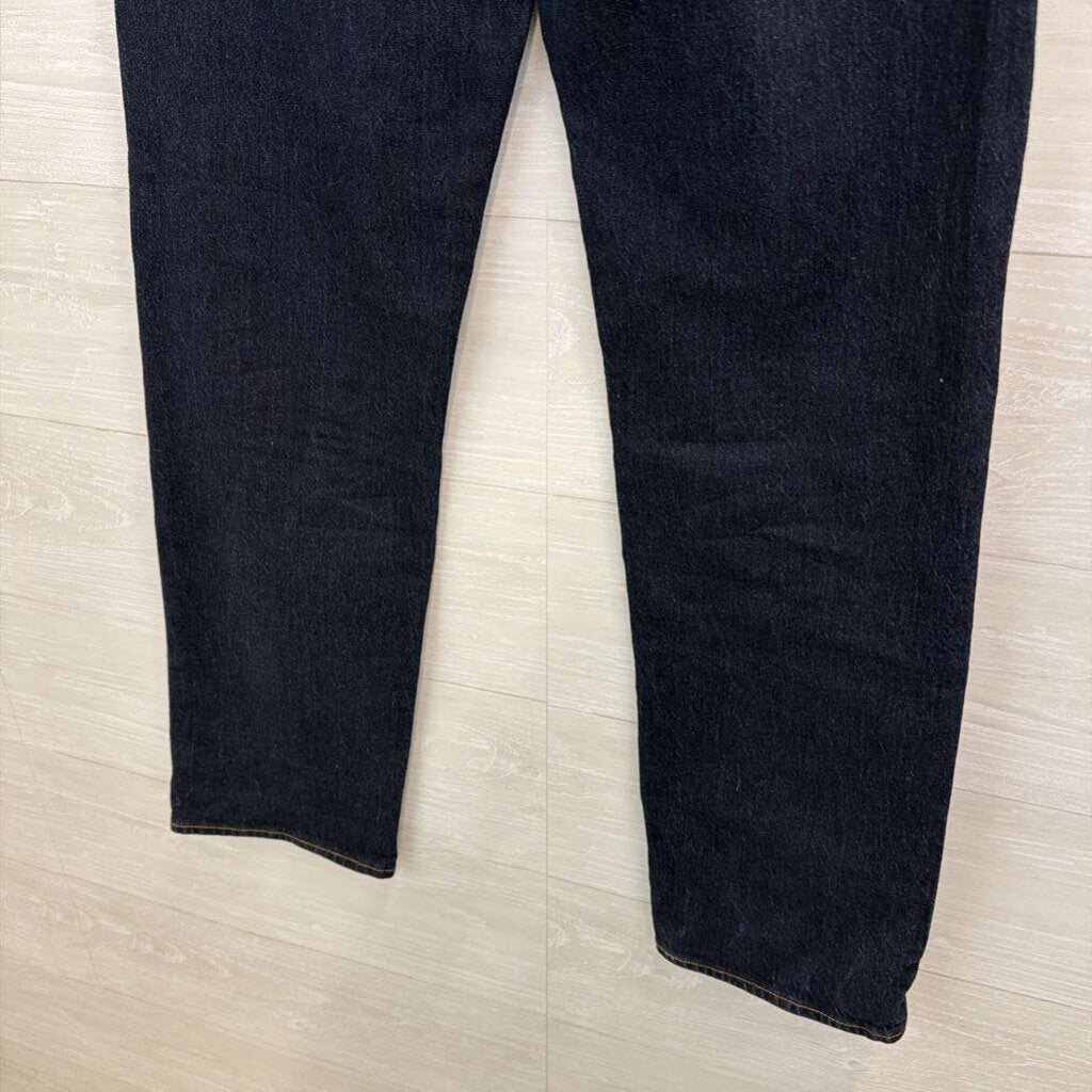 Levi Dark Wash Ribcage Straight Jeans 26