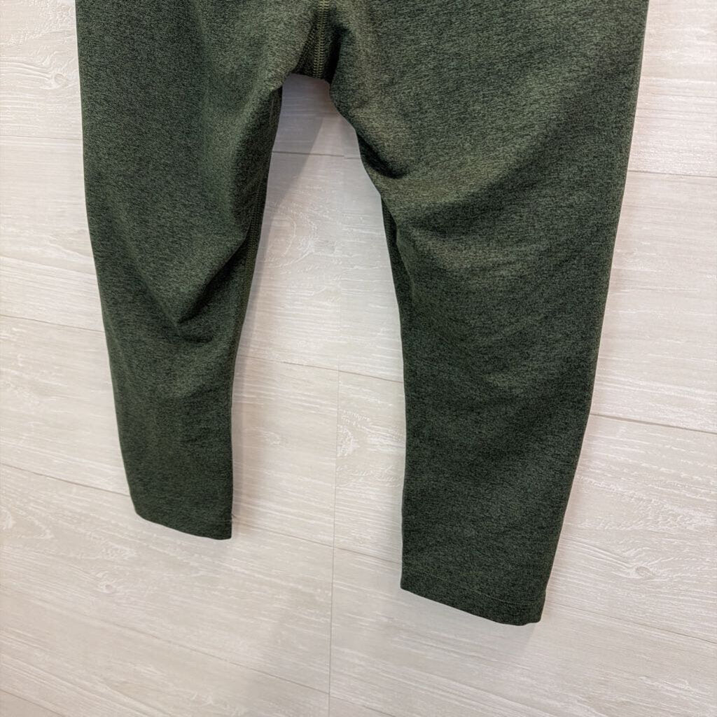 No Bull Green Cropped Leggings Medium