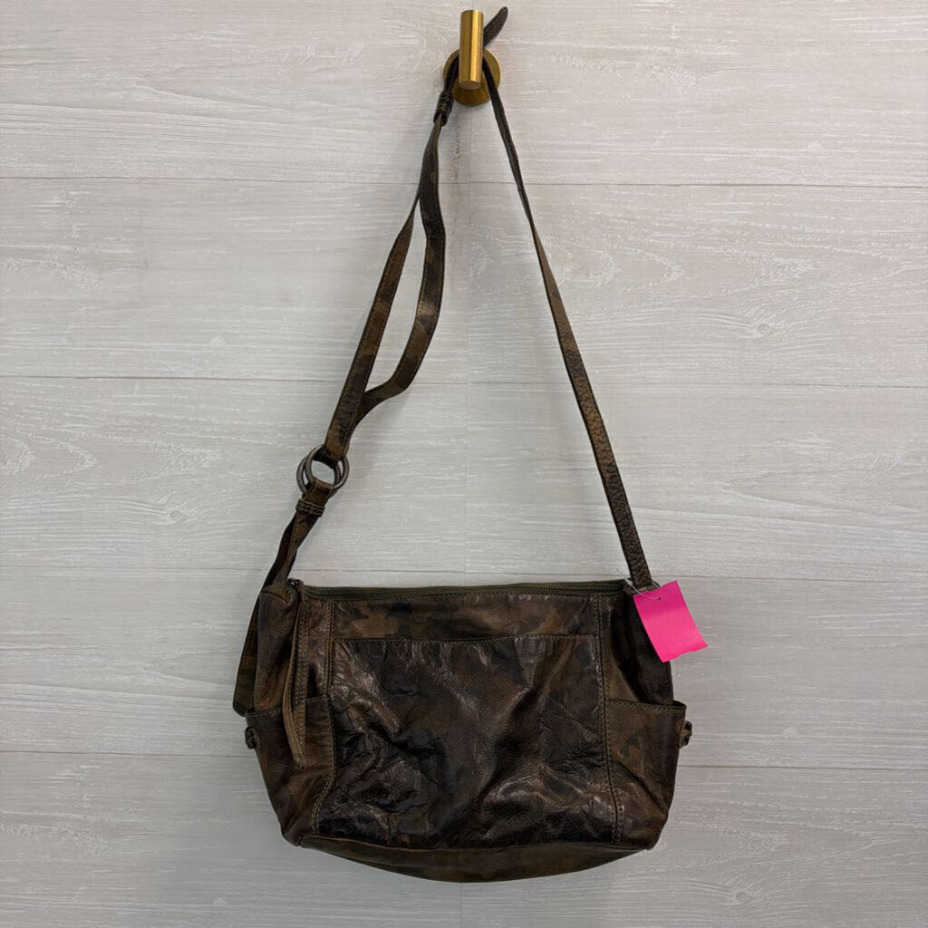 Frye and Co Brown Print Leather Jolie Purse