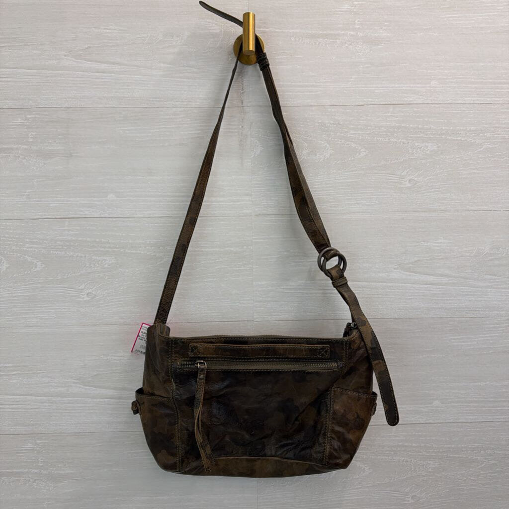 Frye and Co Brown Print Leather Jolie Purse