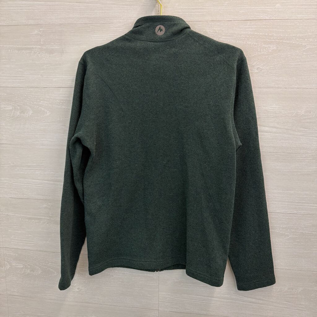 Marmot Green Fleece Zip Up Jacket Small
