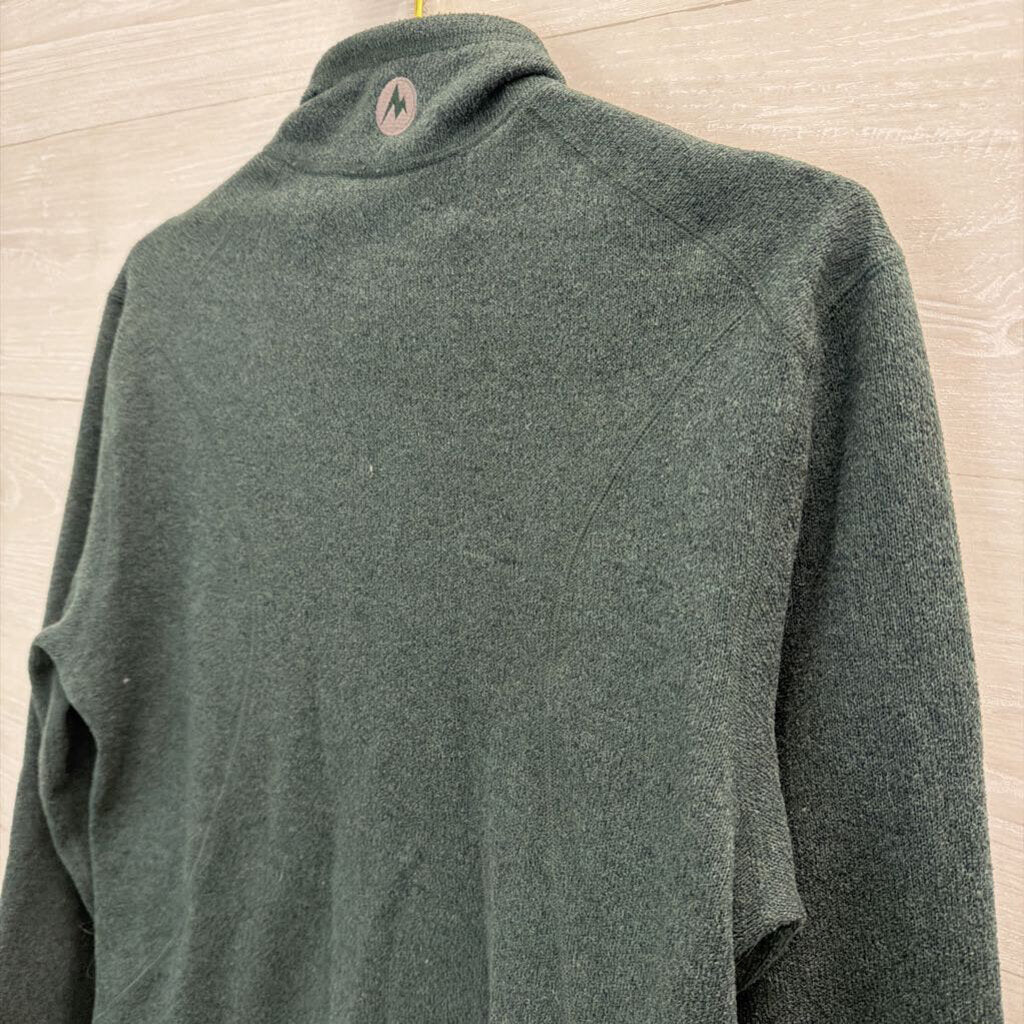 Marmot Green Fleece Zip Up Jacket Small