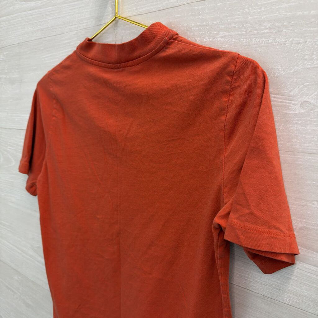 Everlane Orange Short Sleeve Top Small