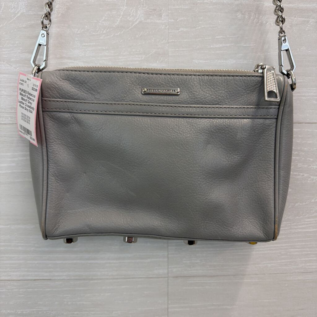 Rebecca Minkoff Grey Leather Crossbody Purse
