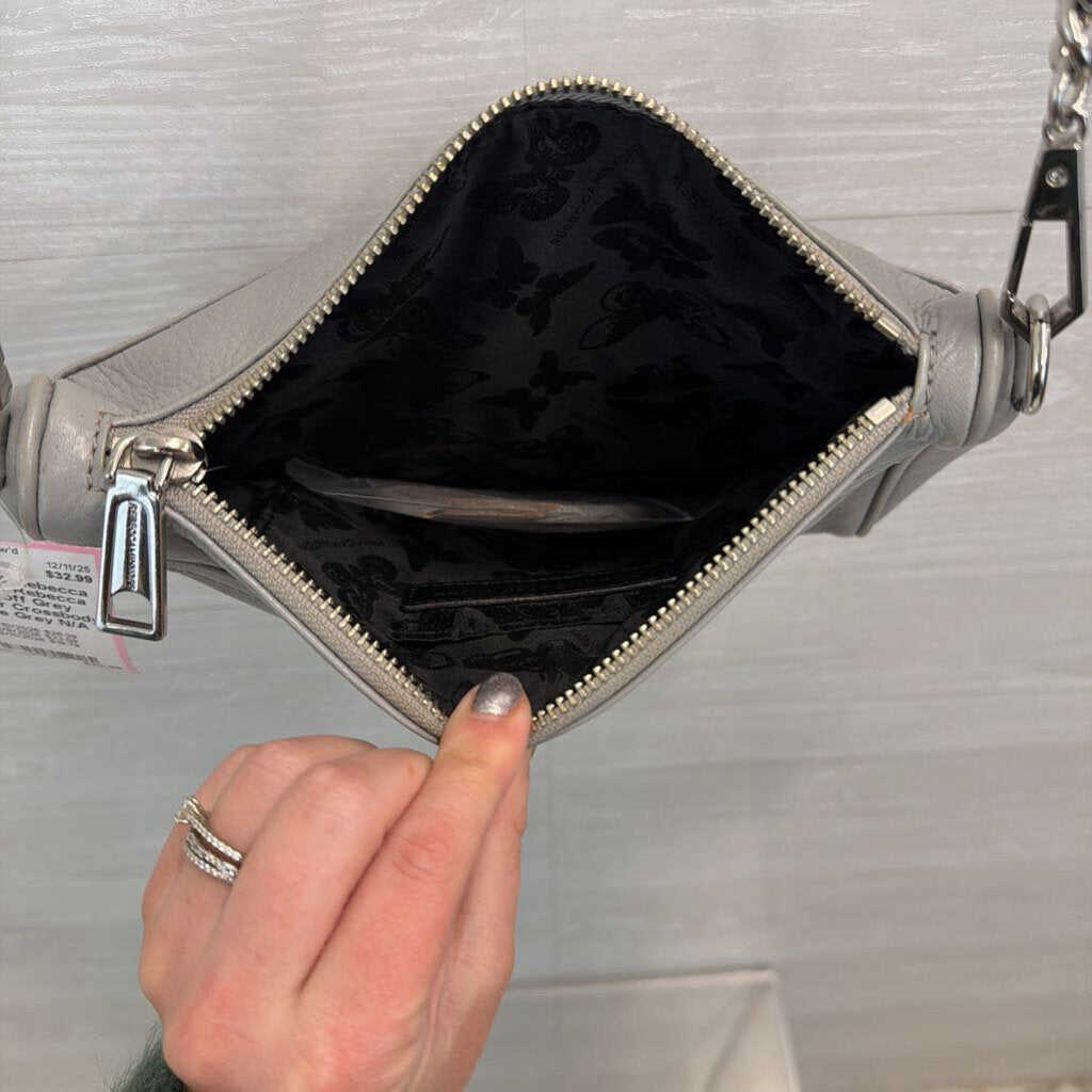 Rebecca Minkoff Grey Leather Crossbody Purse