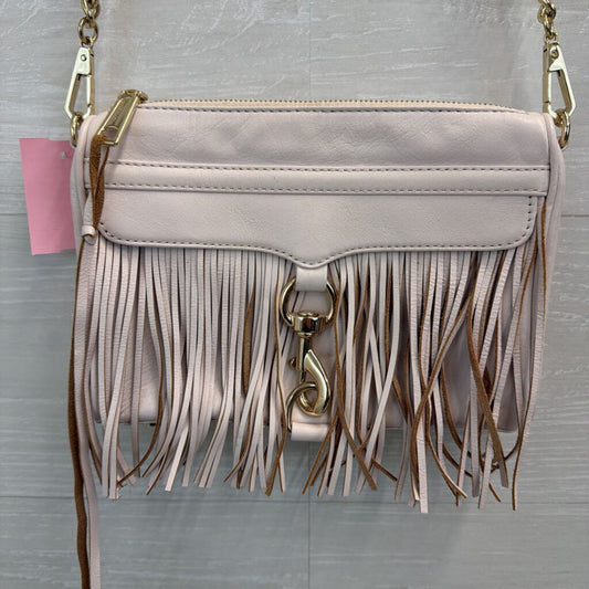 Rebecca Minkoff Pink Leather Fringe Crossbody Purse