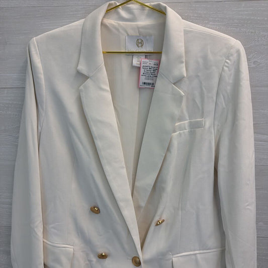 House of Harlow 1960 Cream Double Breasted Blazer Jacket Large