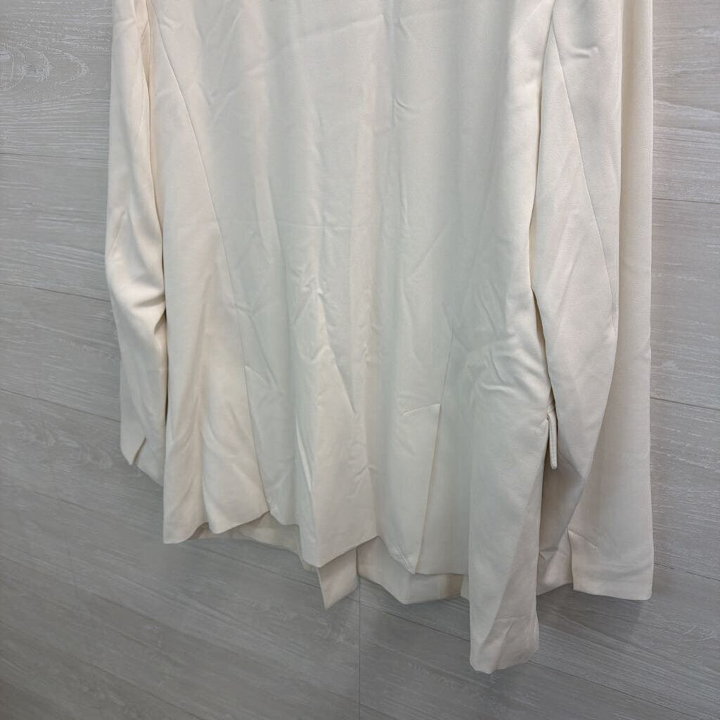 House of Harlow 1960 Cream Double Breasted Blazer Jacket Large