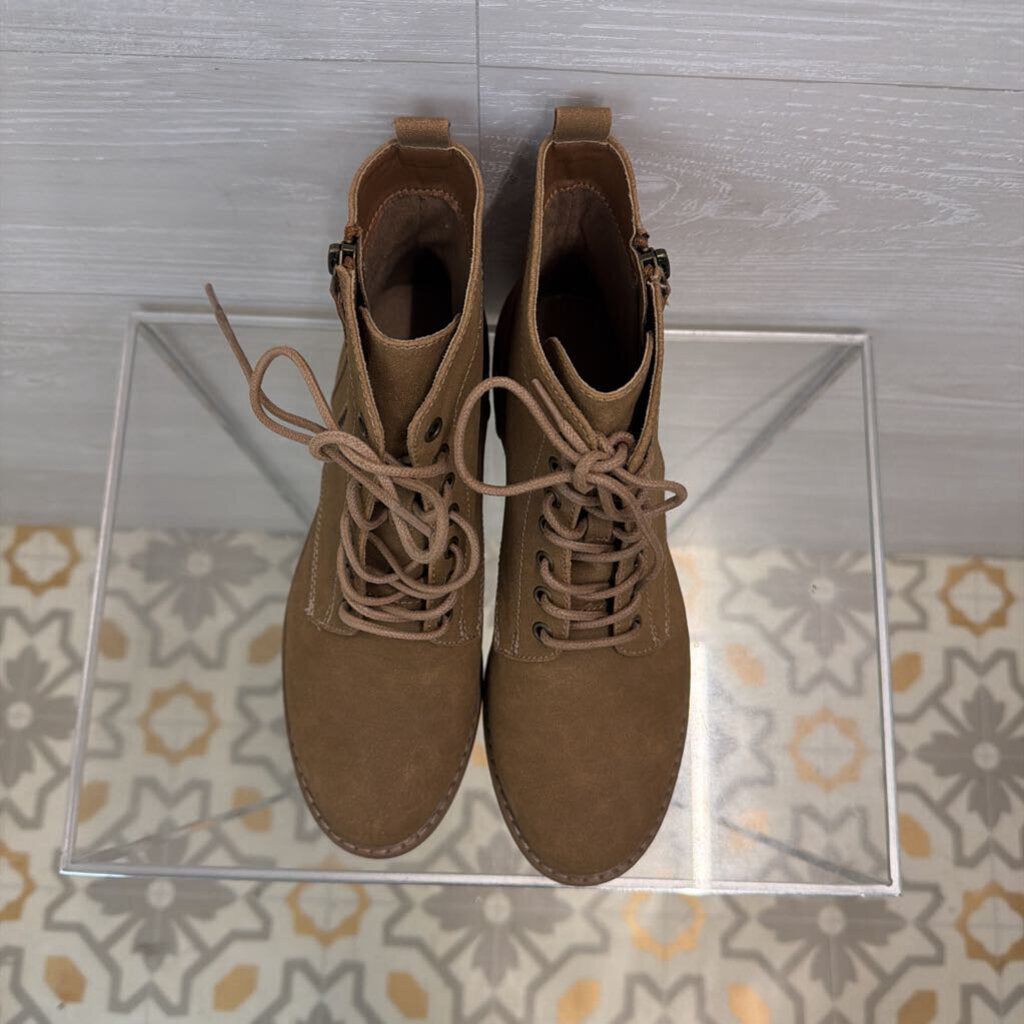 Xappeal Brown Laci Lace Up Boots 7