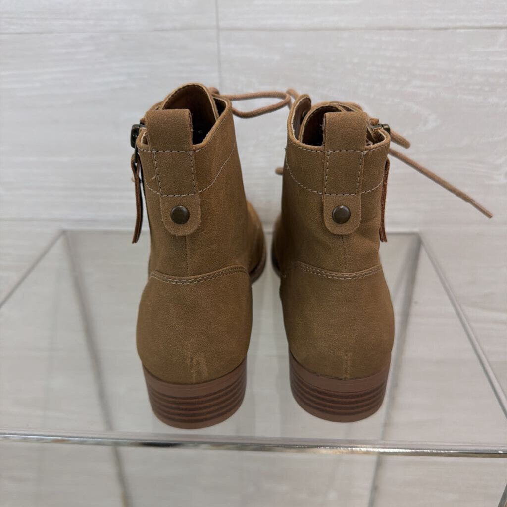 Xappeal Brown Laci Lace Up Boots 7