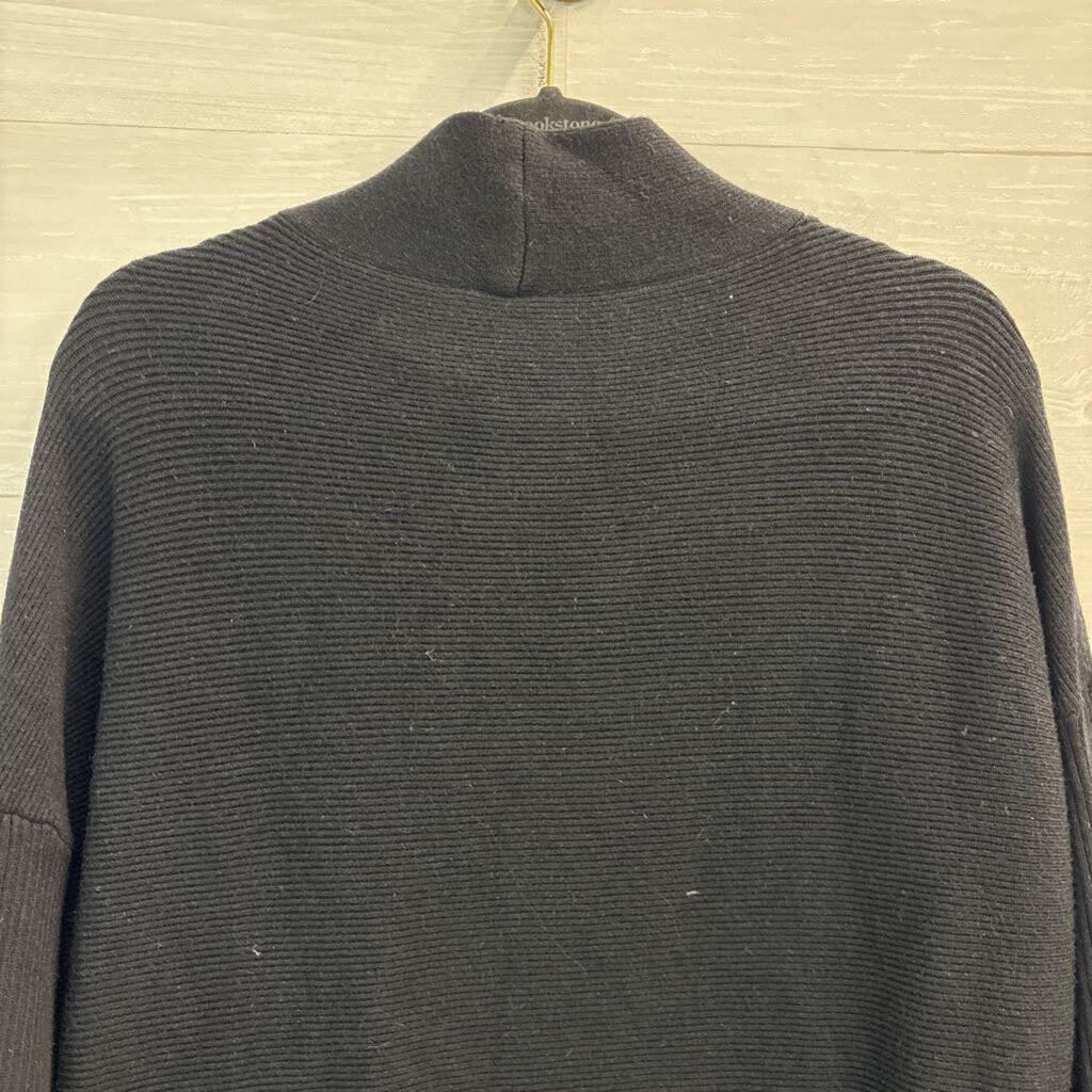 Lillusory Black Mock Neck Tunic Sweater Medium