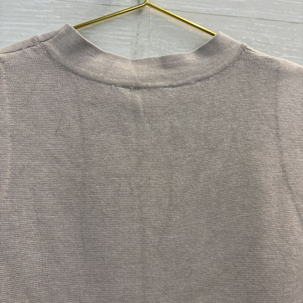 Cyrus Grey Knit Sleeveless Top Small