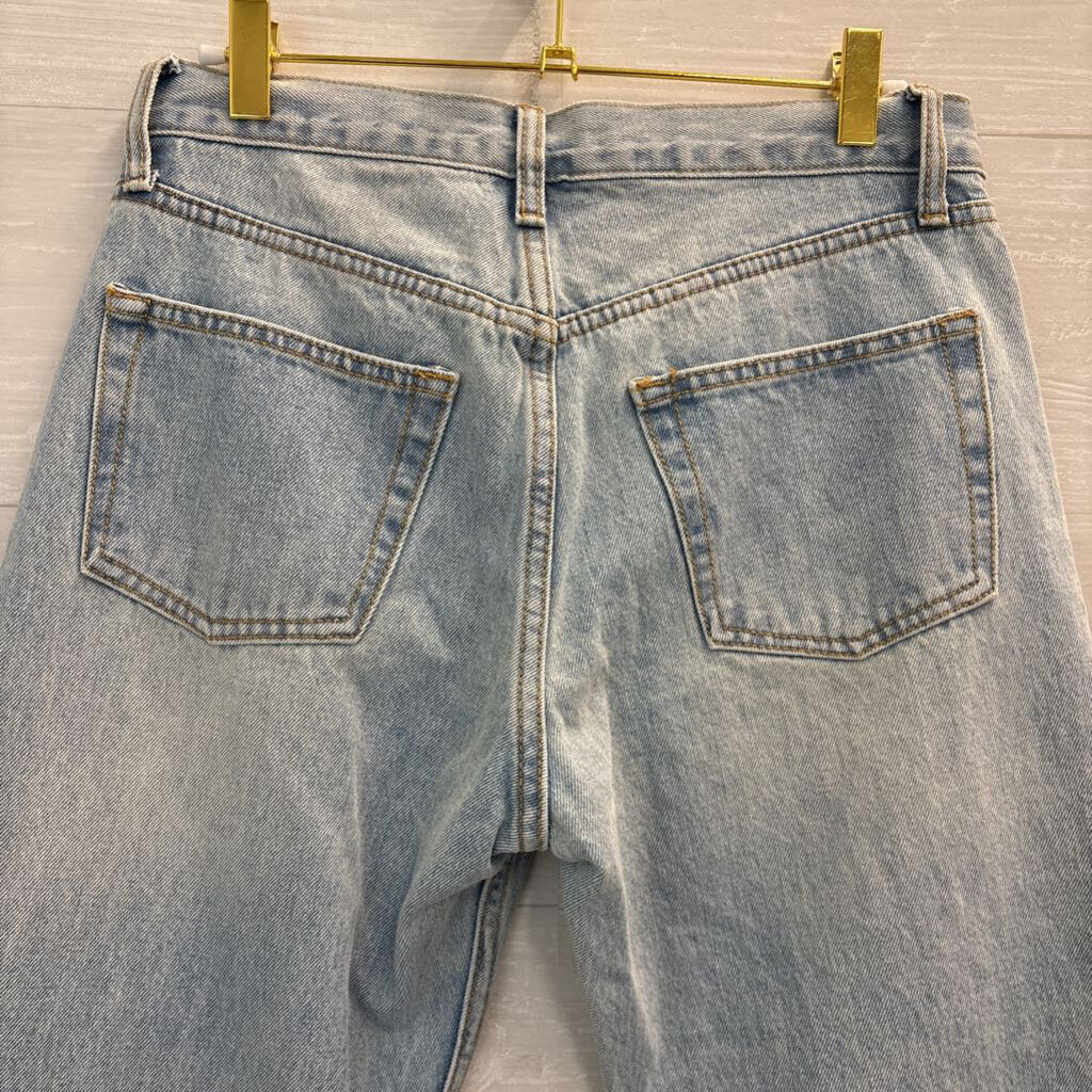 John Galt Light Wash High Rise Mom Jeans Small